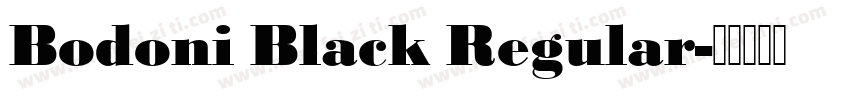 Bodoni Black Regular字体转换